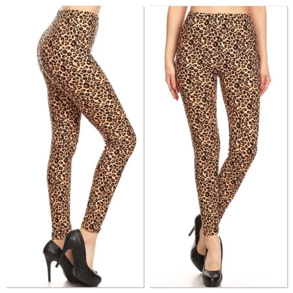 Leggings Leopard Print Buttery Soft - Picture 3 of 3
